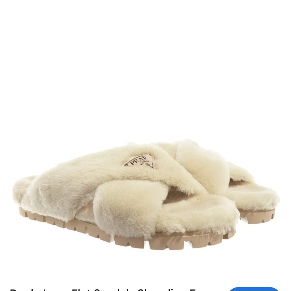 Prada Shearling Sandals